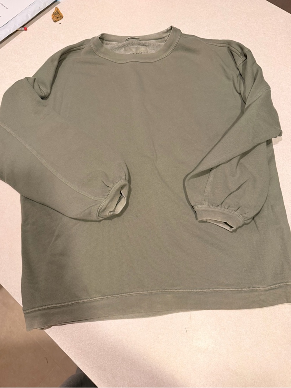 aerie Olive Green Crewneck Sweatshirt